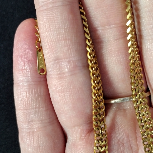 Gold Evil Eye Choker Necklace - Picture 6 of 11